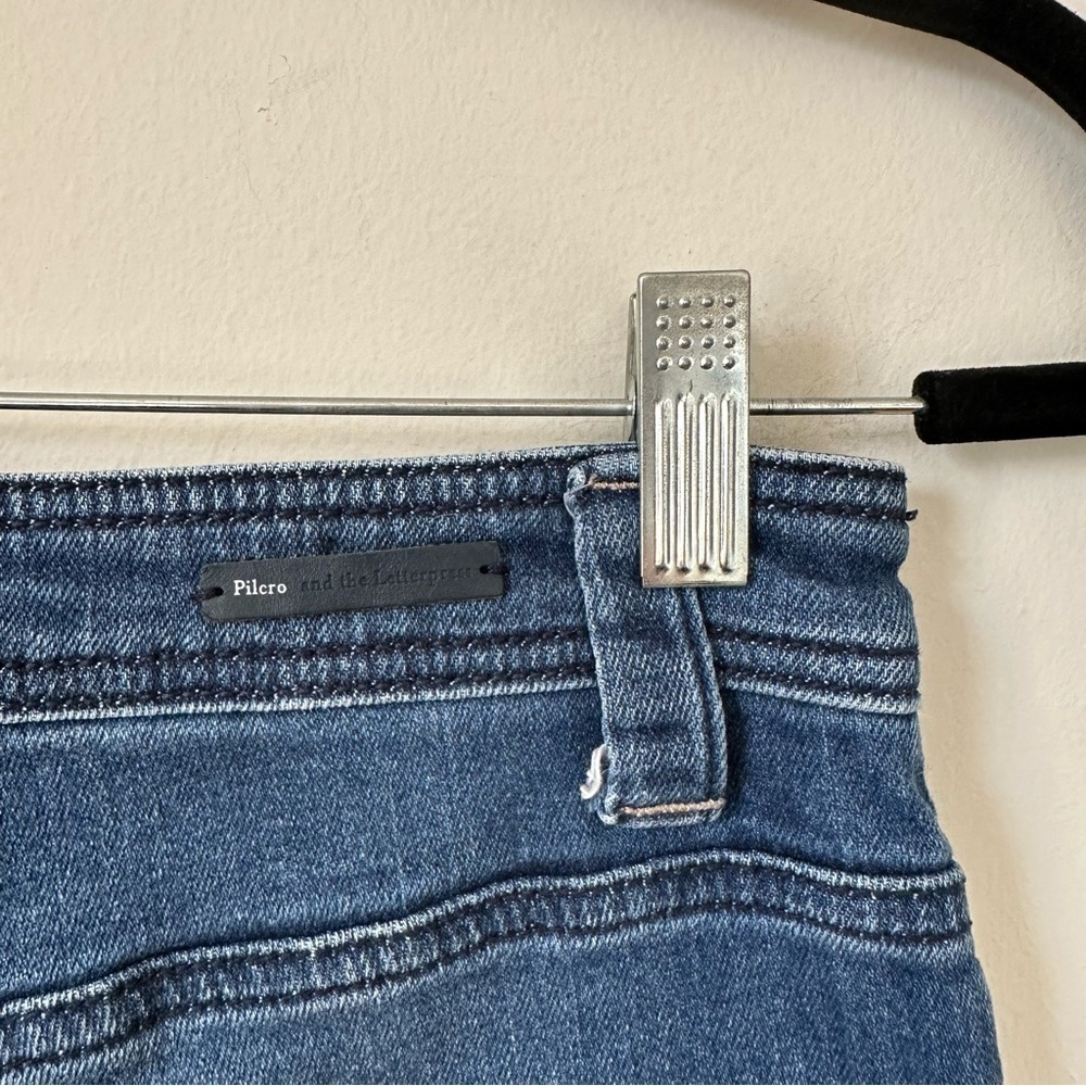 Pilcro The Letterpress Anthropologie Wide Leg Jeans Size 27 High Rise Denim - Picture 7 of 8